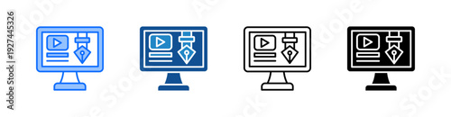 Website Multiple Style Icon Set 