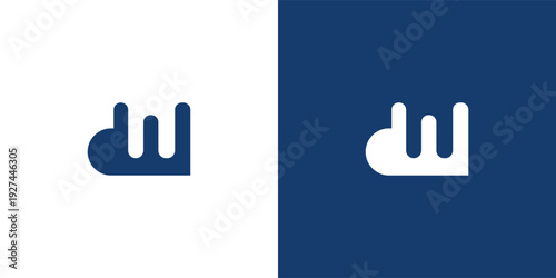 Letter D W Logo Design for Modern and Professional Branding