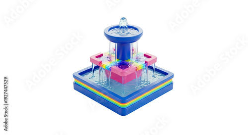 Colorful Rainbow Fountain