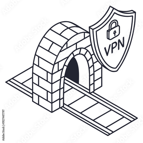 Vpn tunnel for secure internet browsing