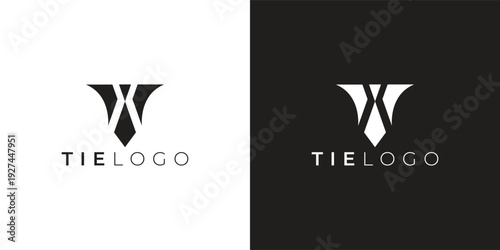 Minimal Tie Logo for Corporate and Fashion Branding