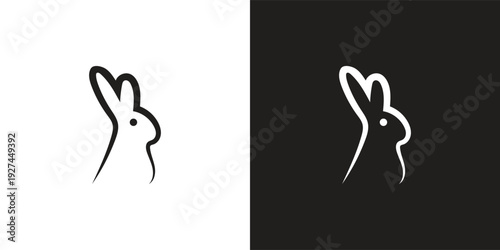 Modern Bunny Logo for Cute and Creative Brand Identity