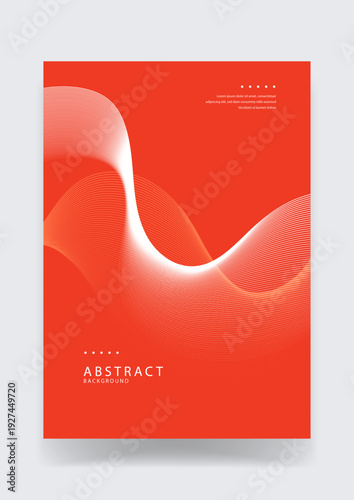 Striking red background with complex white wavy lines creating a moire pattern effect for high impact artistic flyers or energy drink branding and music events