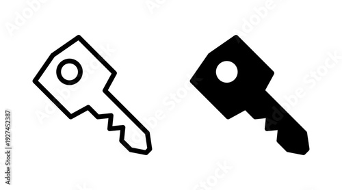 Key icon set vector. Key sign and symbol.