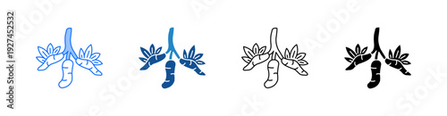 Cassava Multiple Style Icon Set 