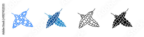 Bitter Gourd Multiple Style Icon Set 