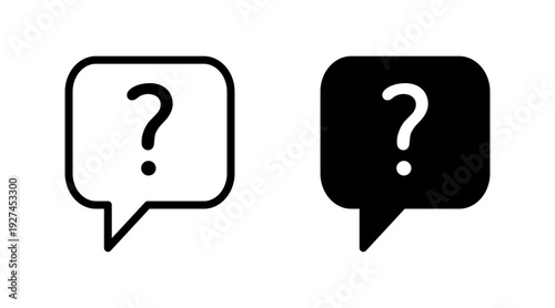 Question icon set vector. question mark sign and symbol