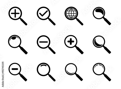 Search Symbol Illustration. vector