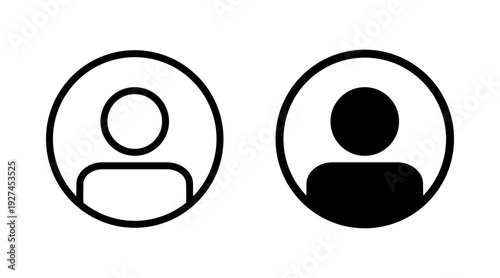 User Icon set vector. person sign and symbol. people icon.