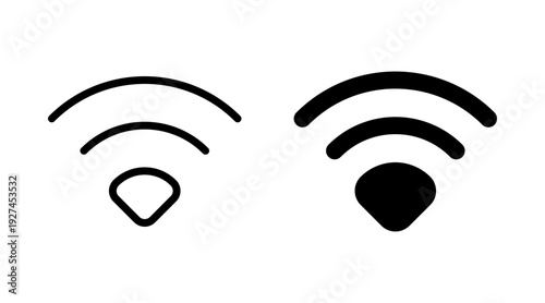 Wifi icon set vector. signal sign and symbol. Wireless  icon