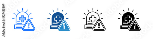 Emergency Multiple Style Icon Set 