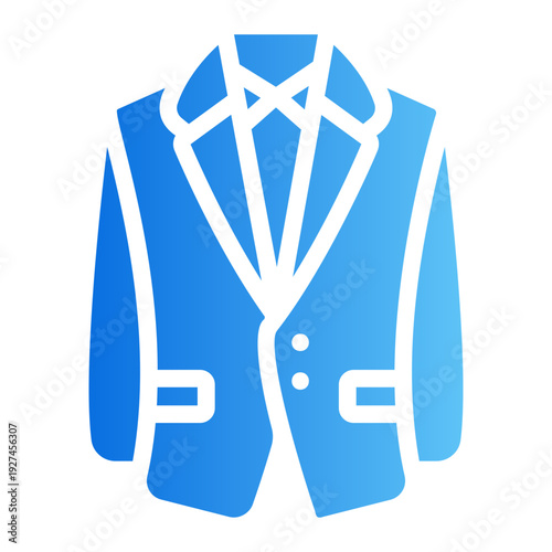 Groom tuxedo Line Gradient Icon