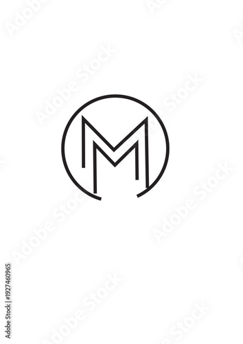 Modern Minimalist Logo Design with Letter M, Simple Corporate Identity, Black and White Free Download Modern Minimalist Logo Design with Letter M, Simple Corporate Identity, Black and White - GFXLoad