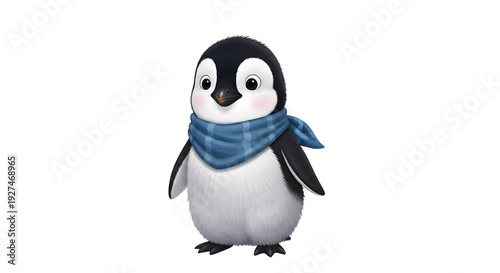 Wallpaper Mural A fuzzy and awkward juvenile penguin in its natural habitat Torontodigital.ca