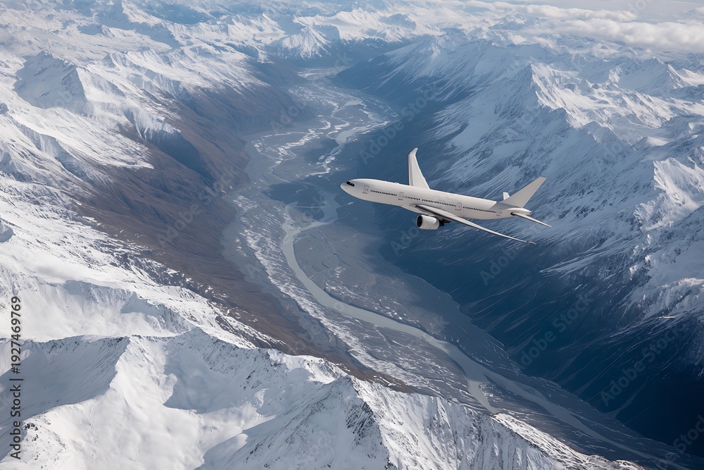 Fototapeta premium Aerial High Angle View of Twin Mountains