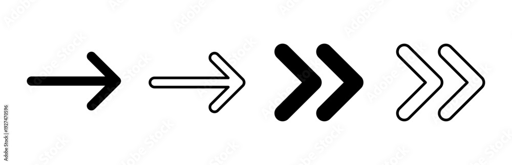 Fototapeta premium Arrow icon set. Arrow symbol. Arrow sign for your web design.