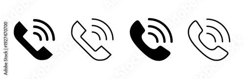 Call icon set. telephone icon vector. phone icon vector. contact us