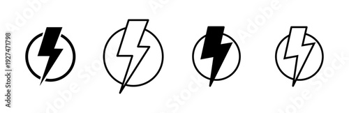 Power icon set. Power Switch Icon. Electric power