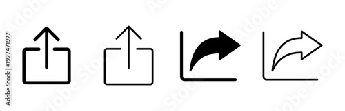 Share icon set. Sharing vector icon