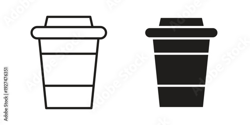 Togo Cup icon symbol vector illustration on white background. Flat design.