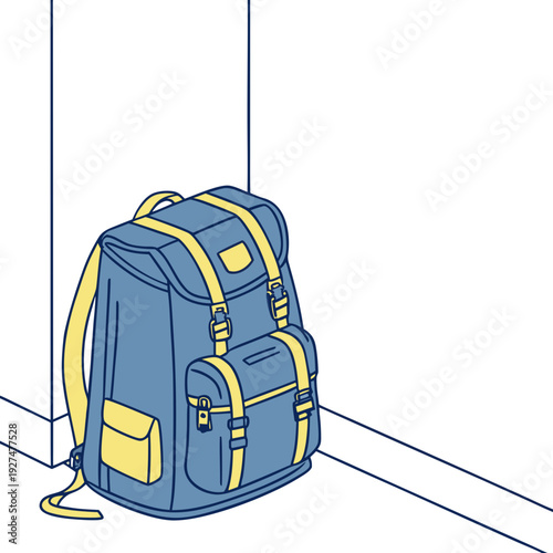 High-quality backpack graphic for digital design, web, and print projects.
