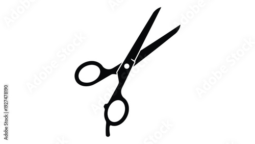 A pair of scissors on a white background isolated on white background, Vector