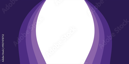 Purple business wave banner on white background, flat purple gradation. wavy background eps 10 modern
