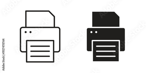Printer icon suitable symbol. Simple stock illustration stock