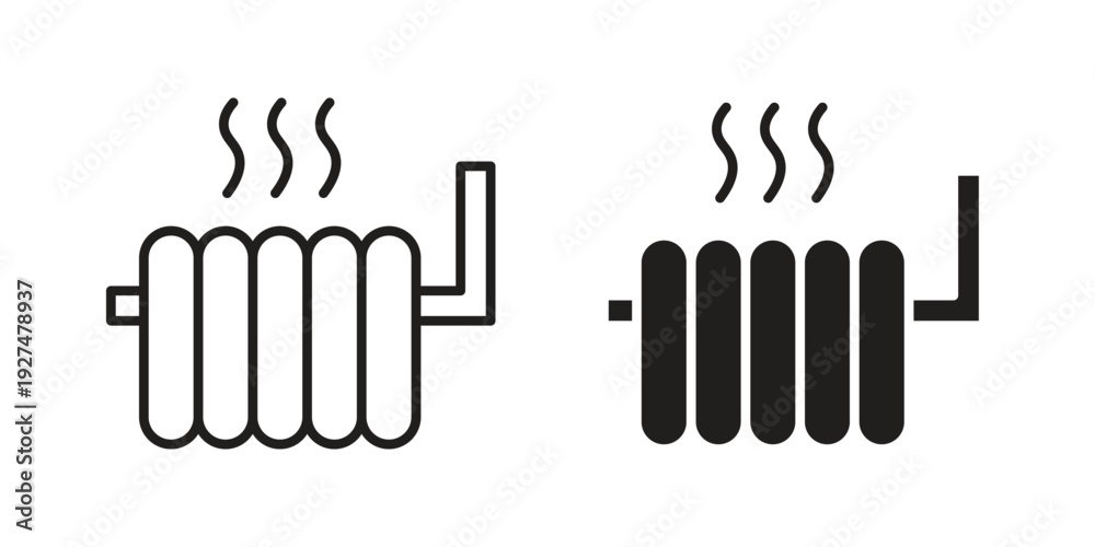 Obraz premium Radiator icon suitable symbol. Simple stock illustration stock