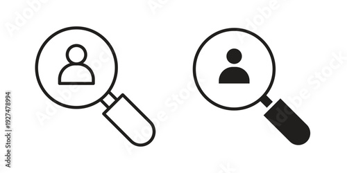 Recruitment icon suitable symbol. Simple stock illustration stock