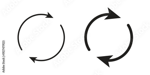 Repeat icon suitable symbol. Simple stock illustration stock