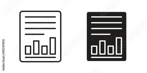 Report icon suitable symbol. Simple stock illustration stock