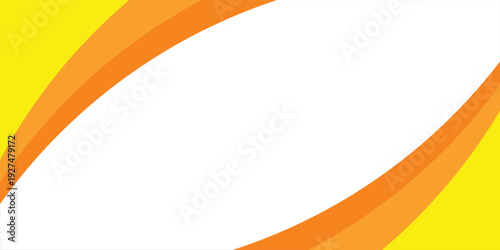 Adobe Illustrator Screenshot Showing Editable Vector Banner With Yellow Orange Curved Corner On Dark Workspace ilustration