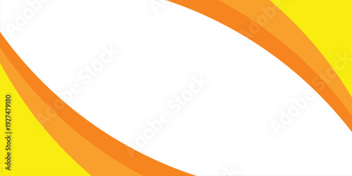 Adobe Illustrator Screenshot Showing Editable Vector Banner With Yellow Orange Curved Corner On Dark Workspace ilustration modern