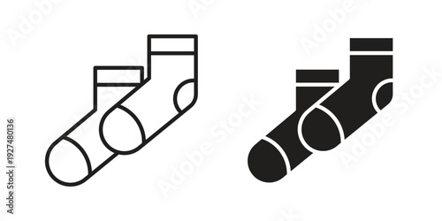 Socks icon suitable symbol. Simple stock illustration stock