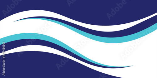 Blue Abstract Wave Background With Flowing Curves For Modern Corporate Web And Print Design eps 10 abstrak ilustration modern wave desain Wave Background