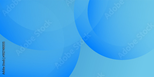 Abstract modern background with overlapping translucent circular shapes in various shades of blue and cyan, smooth gradients, soft lighting, clean minimal design