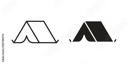 Tent icon suitable symbol. Simple stock illustration stock