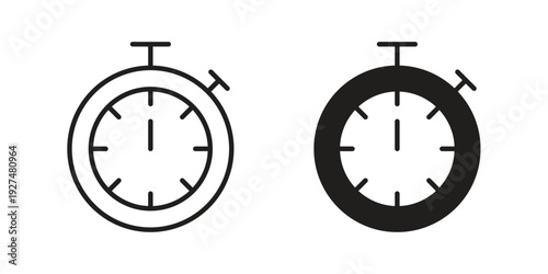 Timer icon suitable symbol. Simple stock illustration stock