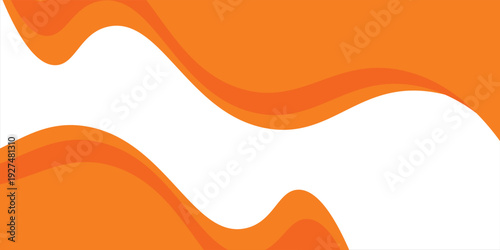 Abstract Orange Wave Design Element Isolated on White Background eps  modern ilustration wave