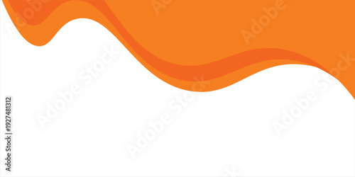 Abstract Orange Wave Design Element Isolated on White Background eps  modern ilustration