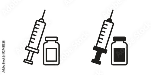 Vaccination icon suitable symbol. Simple stock illustration stock