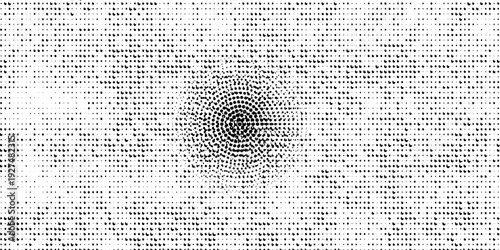 Grunge halftone corner gradient. Distress fading grit noise background. Retro pixel backdrop texture. Black and white sand wallpaper. Vector textured gritty
