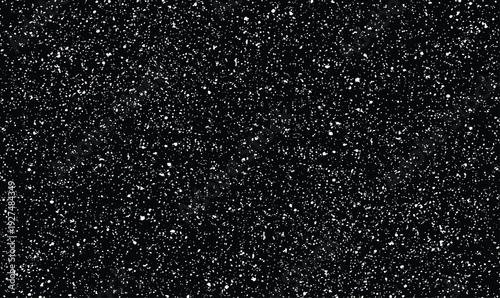 White Speckled Noise Texture on Black Background