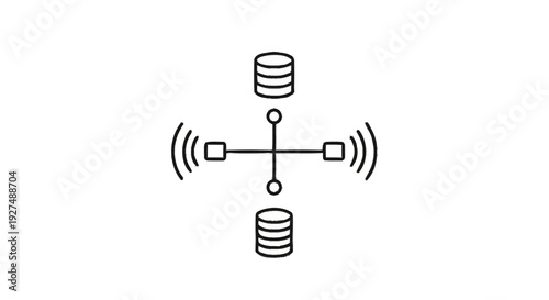 Centralized network hub connecting distributed data storage systems.