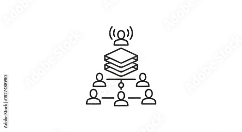 Centralized Network Control System with Connected Users.
