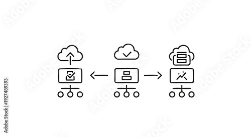 Cloud Computing Network Data Transfer and Processing.