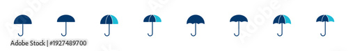 umbrella icon vector isolated on white background. Umbrella vector icon