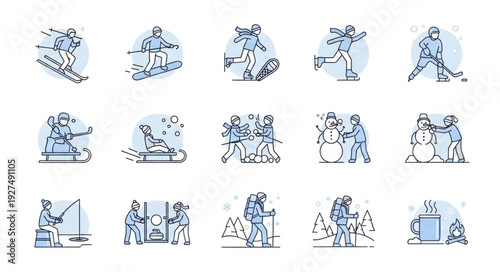 Collection of Various People Working Out.