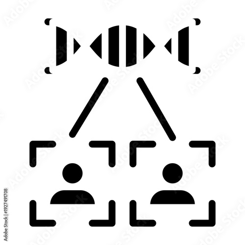 Kinship Test Vector Glyph Icon Design